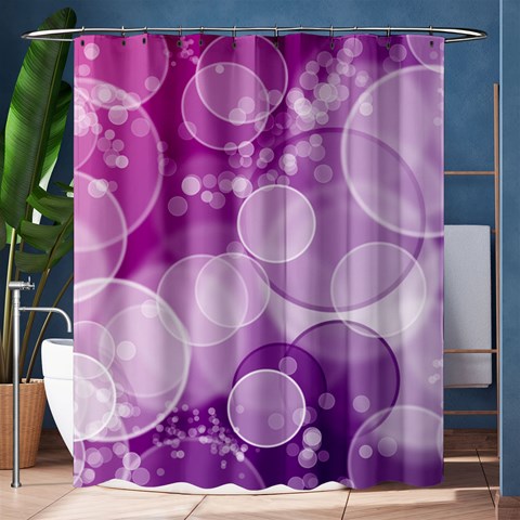 Purple Bubble Art Shower Curtain 60  x 72  (Medium) from ArtsNow.com 60 x72  Curtain