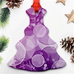 Purple Bubble Art Ornament (Christmas Tree) 