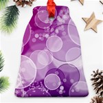 Purple Bubble Art Ornament (Bell)
