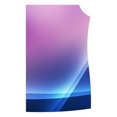 Purple Blue Wave Women s Button Up Vest from ArtsNow.com Front Left