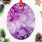Purple Bubble Art Ornament (Oval Filigree)