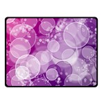 Purple Bubble Art Double Sided Fleece Blanket (Small)