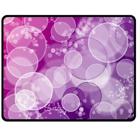 Purple Bubble Art Double Sided Fleece Blanket (Medium) from ArtsNow.com 58.8 x47.4  Blanket Front