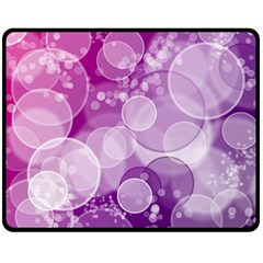 Purple Bubble Art Double Sided Fleece Blanket (Medium) from ArtsNow.com 58.8 x47.4  Blanket Back