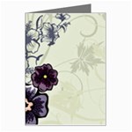 Purple Flower Art Greeting Card