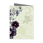 Purple Flower Art Mini Greeting Cards (Pkg of 8)