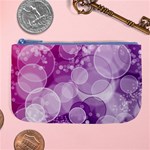 Purple Bubble Art Large Coin Purse