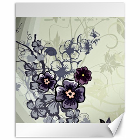 Purple Flower Art Canvas 11  x 14  from ArtsNow.com 10.95 x13.48  Canvas - 1