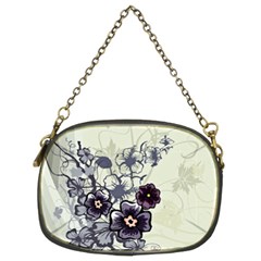 Purple Flower Art Chain Purse (Two Sides) from ArtsNow.com Front