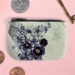 Purple Flower Art Mini Coin Purse