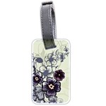 Purple Flower Art Luggage Tag (two sides)