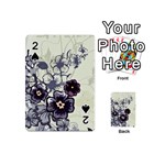 Purple Flower Art Playing Cards 54 (Mini)