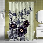 Purple Flower Art Shower Curtain 48  x 72  (Small)
