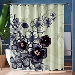 Purple Flower Art Shower Curtain 60  x 72  (Medium)