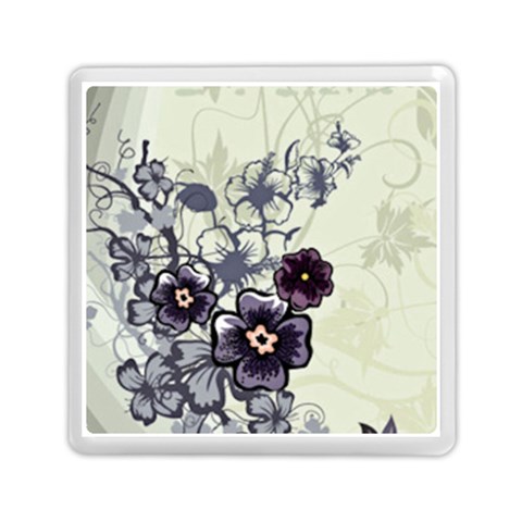 Purple Flower Art Memory Card Reader (Square) from ArtsNow.com Front