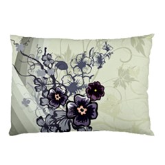 Purple Flower Art Pillow Case (Two Sides) from ArtsNow.com Back