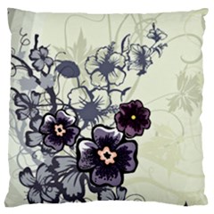 Purple Flower Art Large Cushion Case (Two Sides) from ArtsNow.com Front