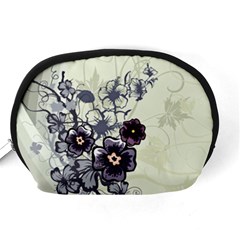 Purple Flower Art Accessory Pouch (Medium) from ArtsNow.com Back