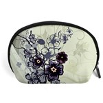 Purple Flower Art Accessory Pouch (Large)