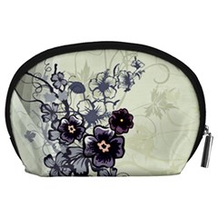 Purple Flower Art Accessory Pouch (Large) from ArtsNow.com Back
