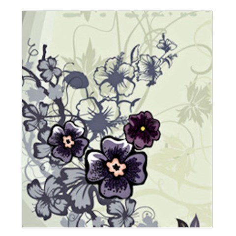 Purple Flower Art Duvet Cover Double Side (King Size) from ArtsNow.com Front