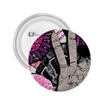 Peace Hand Art 2.25  Button