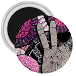 Peace Hand Art 3  Magnet