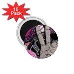 Peace Hand Art 1.75  Magnet (10 pack) 