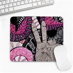 Peace Hand Art Large Mousepad