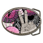 Peace Hand Art Belt Buckle