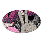 Peace Hand Art Magnet (Oval)