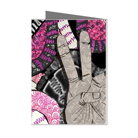 Peace Hand Art Mini Greeting Cards (Pkg of 8) from ArtsNow.com Left