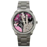 Peace Hand Art Sport Metal Watch