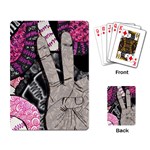 Peace Hand Art Playing Cards Single Design