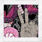 Peace Hand Art Canvas 8  x 10 