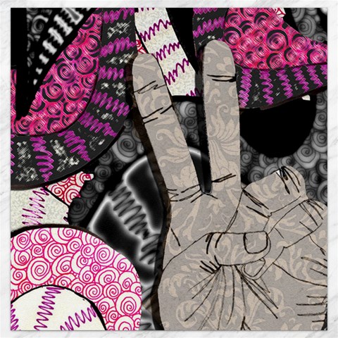 Peace Hand Art Canvas 12  x 12  from ArtsNow.com 11.4 x11.56  Canvas - 1