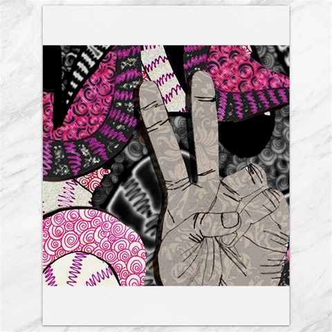Peace Hand Art Canvas 12  x 16  from ArtsNow.com 11.86 x15.41  Canvas - 1