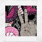 Peace Hand Art Canvas 12  x 16 