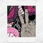 Peace Hand Art Canvas 12  x 18 