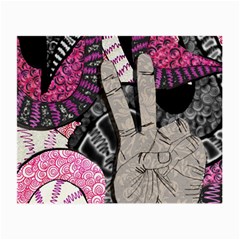 Peace Hand Art Small Glasses Cloth (2 Sides) from ArtsNow.com Front