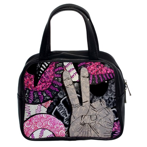 Peace Hand Art Classic Handbag (Two Sides) from ArtsNow.com Front