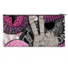 Peace Hand Art Pencil Case from ArtsNow.com Back