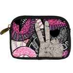 Peace Hand Art Digital Camera Leather Case