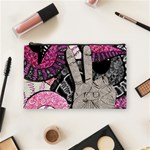 Peace Hand Art Cosmetic Bag (Medium)