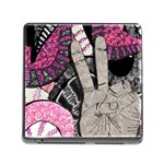 Peace Hand Art Memory Card Reader (Square 5 Slot)