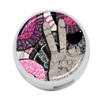 Peace Hand Art 4-Port USB Hub (One Side)