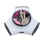 Peace Hand Art 3-Port USB Hub