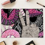 Peace Hand Art Cosmetic Bag (XXL)