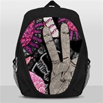 Peace Hand Art Backpack Bag