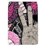 Peace Hand Art Removable Flap Cover (L)